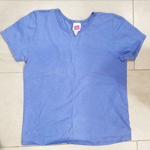 Hanes light blue crew neck tee